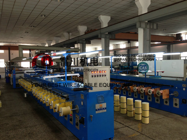 0.04-2.0mm Fine Copper alloy Wire Tube Annealing Wire Tinning Machine