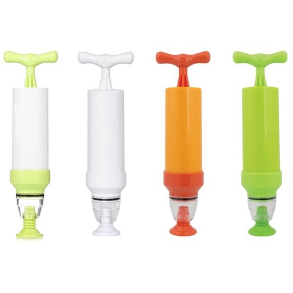 Wine Bottle Vacuum Saver Sealer Preserver Pump Cap Stopper, Wooden Head Plastic Rubber Silicone Vacuum Pump Sealer Wine