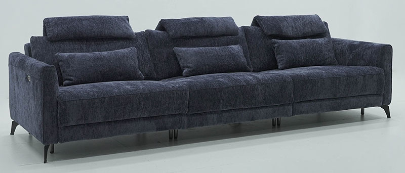 Green Fabric Modern Recliner Sofa with Power Footrest – Zero Wall