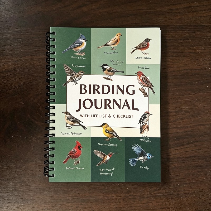 Bird Watching Log Book With Wire-O Binding For Wildlife Observation