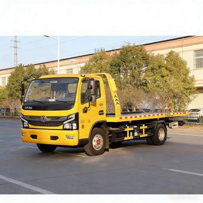 Dongfeng Rollback Tow Truck Mounted Crane Wrecker Flatbed Wheel Lift Car