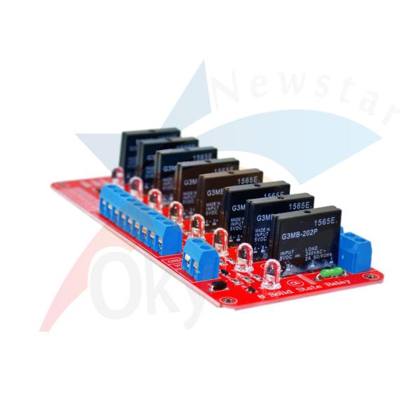 Экран полупроводникового реле Сср Arduino 8 каналов с низшим уровнем