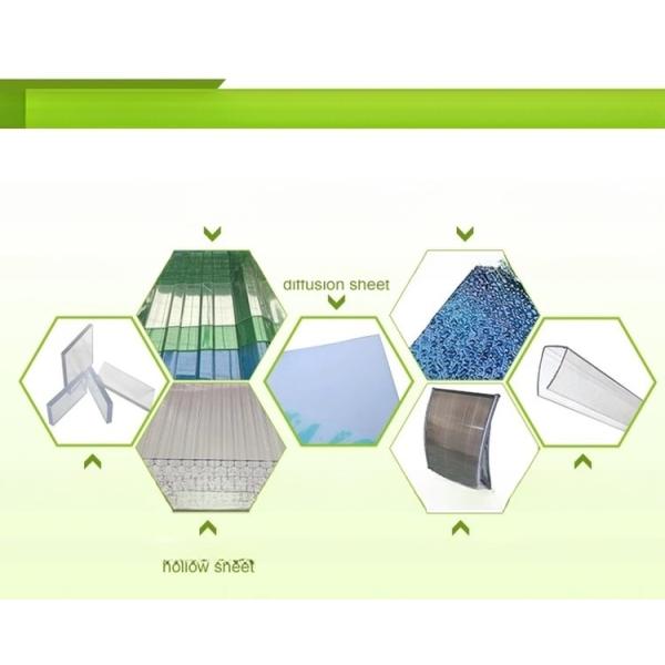 5 мм прозрачный двойной стены поликарбонатный полый лист 100% девственный с УФ-покрытием