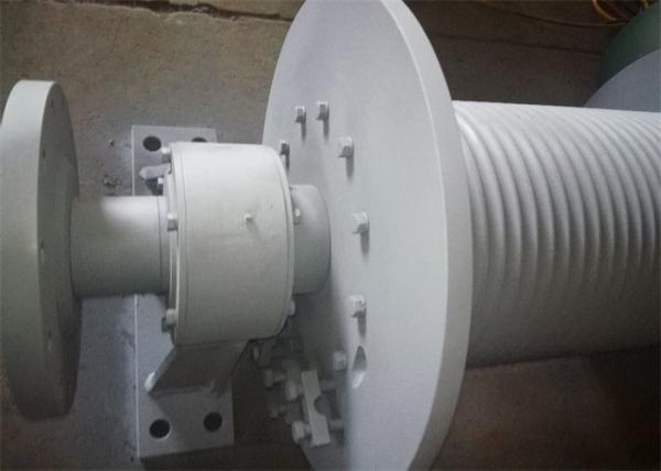 Q355b Material Lbs Grooved Drum With Shaft Block For Towing Winch