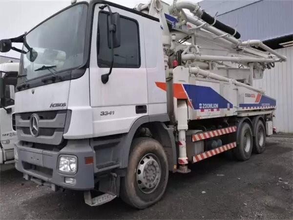 Secondhand Concrete Machinery Pump Machine ZLJ5296THB 38X-5rz 38m Concrete Boom Pump