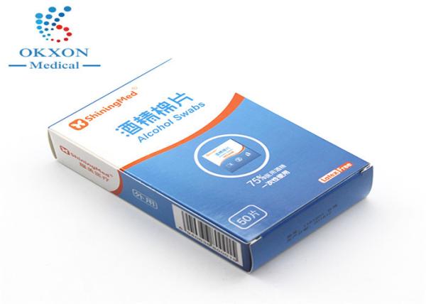 75% Alcohol Medical Grade Cleaning Pads Effective For Disinfection Wound
