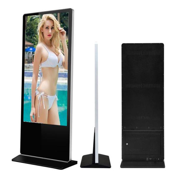 55 Inch Indoor Mall LCD Digital Signage , Vertical Advertising Touch Display Screen
