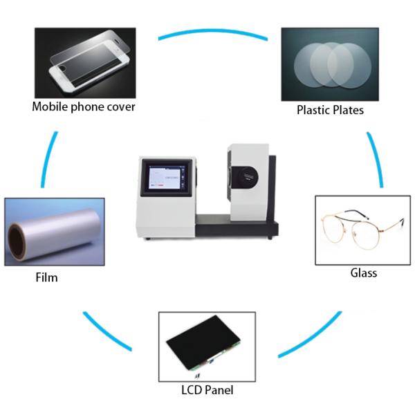 ASTM D1003 JIS K7105 Plastic Film Glass Plastic Light Transmittance Tester Haze Meter