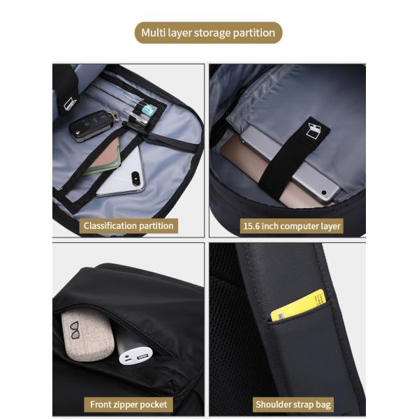 L'usine personnalisé logo sac à dos 15.6 pouces sac portable mode adolescents sac à dos de l'école hommes