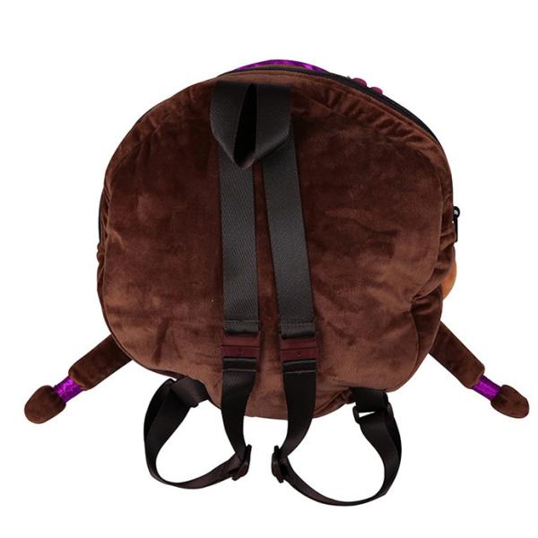Crystal Velboa Kids Plush Backpack Embroidery / Print Logo Mini Size