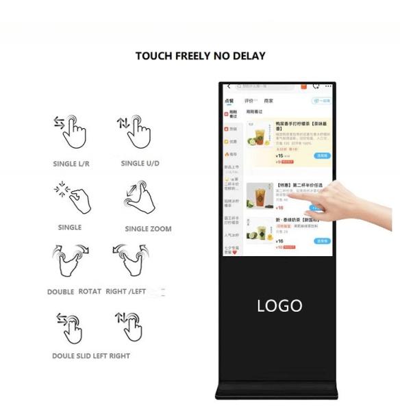 Outdoor Floor Standing Hanging Touch Screen Digital Media Player Marketing Lcd Advertising Display Equipment Hd 1080p Indoor SDK