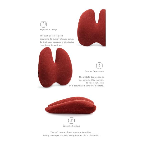 Office Chair Lower Back Support Pillow / Car Seat Back Support Lumbar Cushion