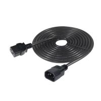 IEC C19 から C14 電源ケーブル 18-14AWG PVC ジャケット