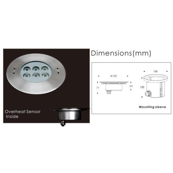 Сделайте 6 светов водостойким Ингроунд бассейна светов СИД С 2В подводных/СИД