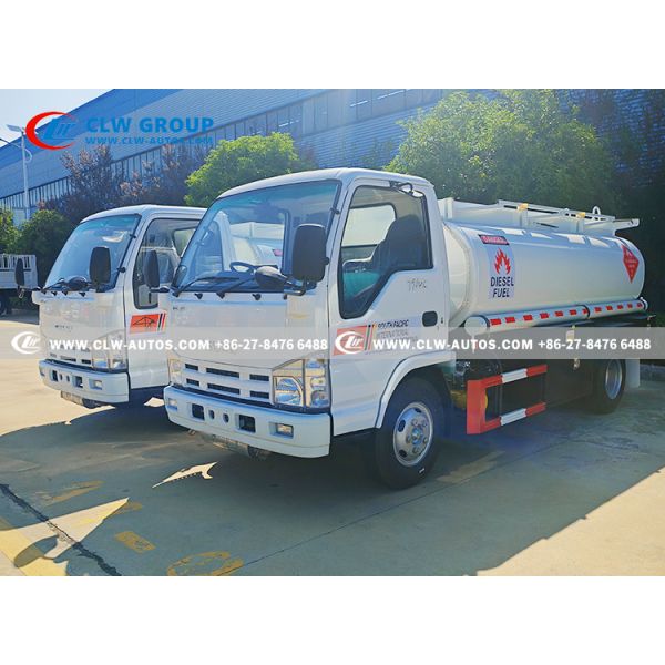 ISUZU 100P RHD 4x2 5,000L Fuel Tanker Truck with 120HP Engine and Anti-Corrosion Tank for Mobile Refueling