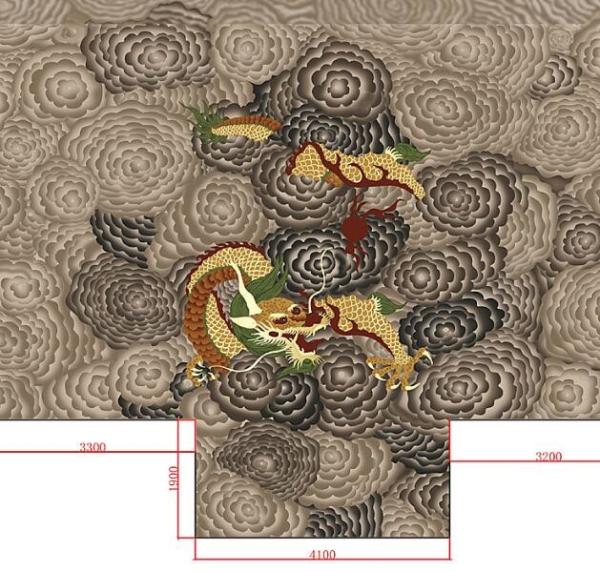 Thickened Acrylic Commercial Floor Mat Wool Manhand Customized Hand Lance