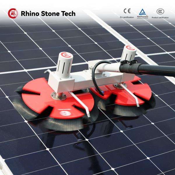 Water Fed Solar Panel Cleaning Telescopic Brush PV Cleaning Solar System Cleaning Tools