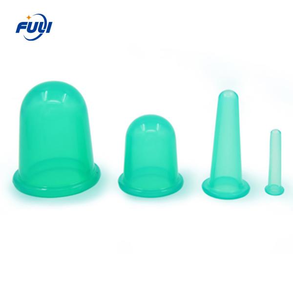 4Pcs Silicone Suction Cups Anti Cellulite Body Massage for Face Sucker Vacuum Cupping Cups Therapy Set Massage Jars Face