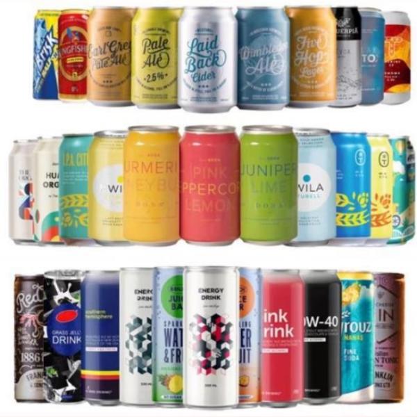 Recyclable Empty Aluminum Coffee Cans 500ml 16.9oz Food Grade