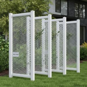 PVC Privacy Fence panels plastic fencing mesh panel