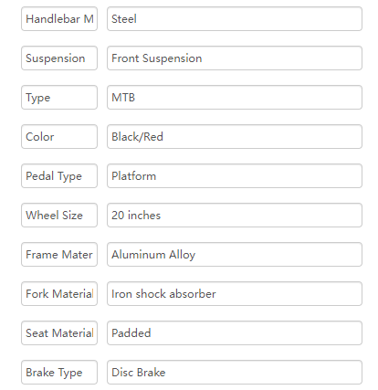 Customized Logo 20 Inch Mountain Bicycle MTB Custom Mountain Bike With Alloy Rim