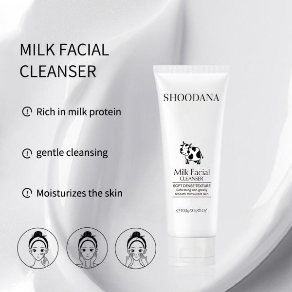 OEM/ODM Vegan Natural Organic Deep Cleaning Cream Facial Cleanser for All Skin Types