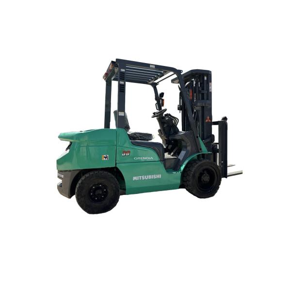 Used Mitsubishi 3-Ton Diesel Forklift with Durable Steel Frame and Red Finish for Narrow Aisle Operations