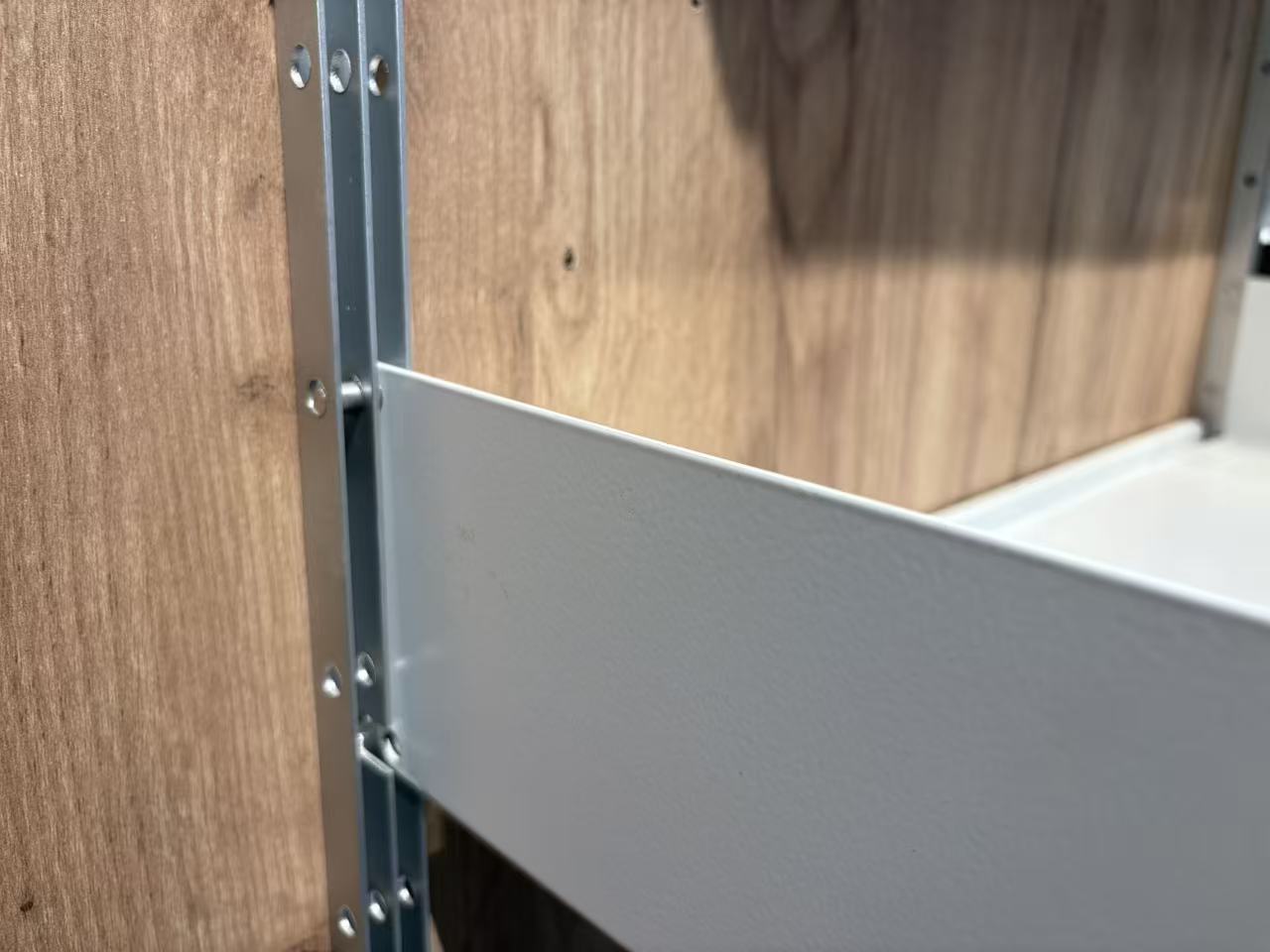 Adjustable Aluminum Wall Shelf Hanging Rail for Food Flower Pot & Clothing Storage-Modern Design Durable & Easy Assembly