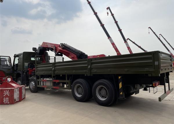 Guindaste telescópico da junta de Lorry With XCMG da carga do veículo com rodas 40T de Sinotruk HOWO 8x4 12
