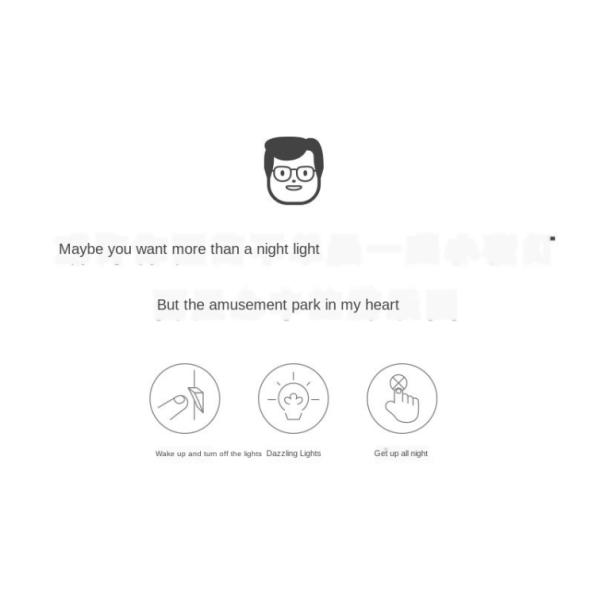 Силикон ПК ABS света ночи Carousel USB домочадца поручая