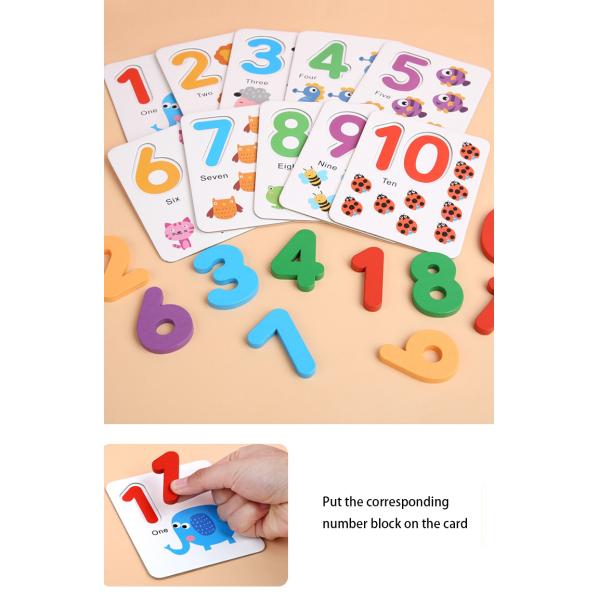 Нетоксическое 15cm Montessori считая доску умножения доски деревянную