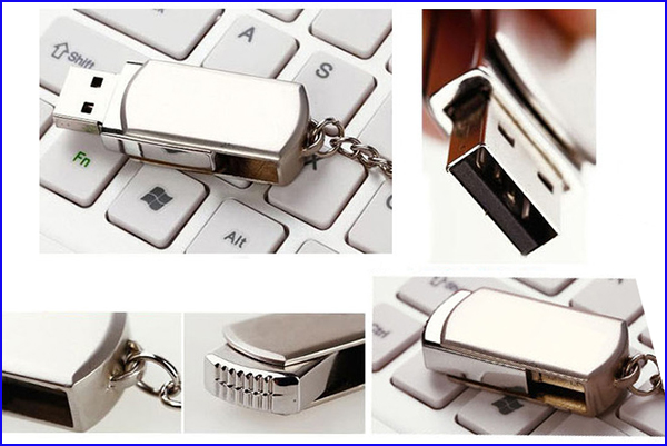 Mini Metal Twister Pen Drives 2GB 4GB 8GB 16 GB 32GB Free Logo Printing