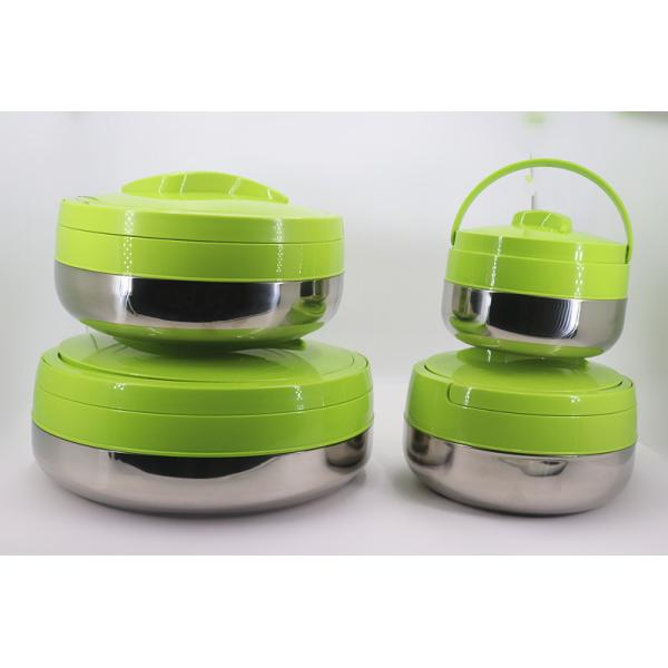 Office Stainless Steel Lunch Box Keep Warm Wtih Green Cover 2L - 10L Capacity