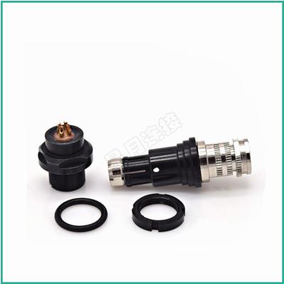 102F Body Styles Series Short Type Metal Push Pull Circular Cable Mount Plug Connector