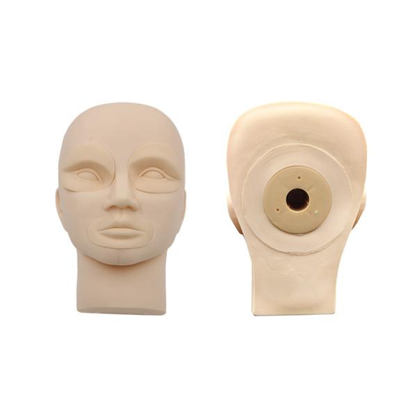 Rubber Practice Mannequin Head With Demountable Eyes / Mouth For Beginner