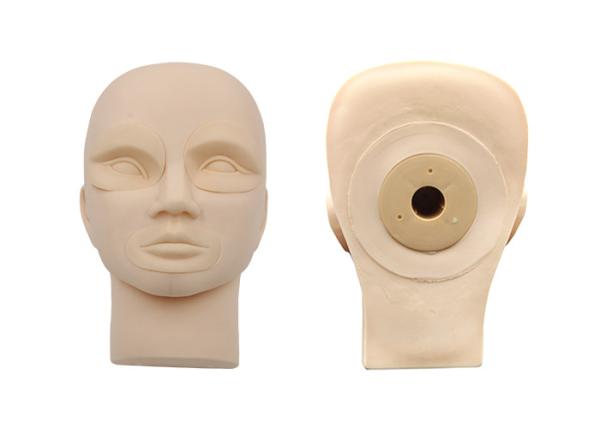 Silicone Material Semi PMU Practice Model Head With Removable Eyes And Lips