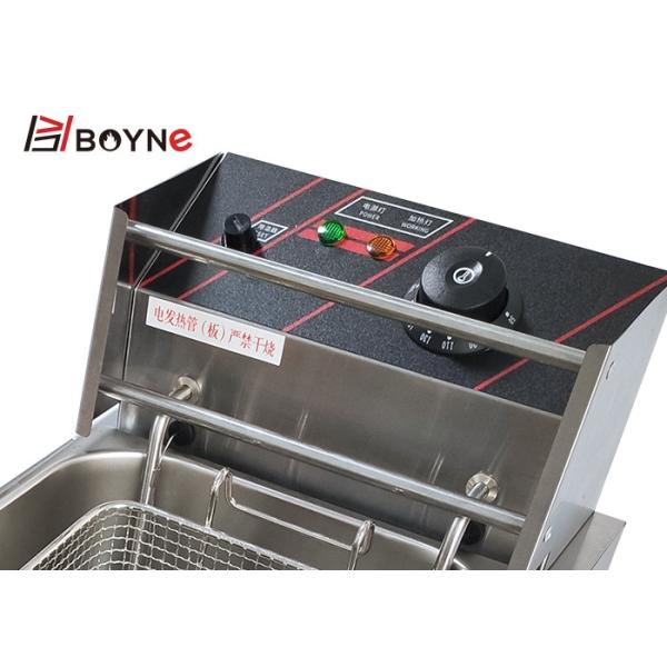 8 Liter Electric Single Tank Table Top Deep Fryer For Restaurant