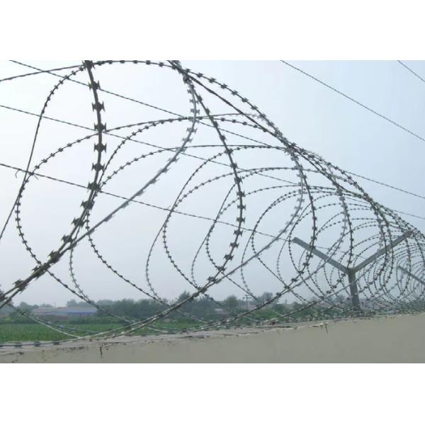 Stainless Steel Razor Barbed Wire 450mm Coil Anti Climb Security