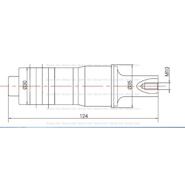 500W Cutting 40khz Ultrasonic Transducer With Booster 30mm Ceramic Disc High Stability