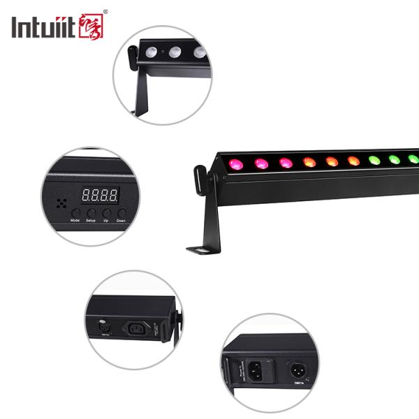 音源制御 24pcs*2w DMX512 RGBW 4in1 ピクセル 線形バー LED ウォール 洗濯機 ライト プロの照明