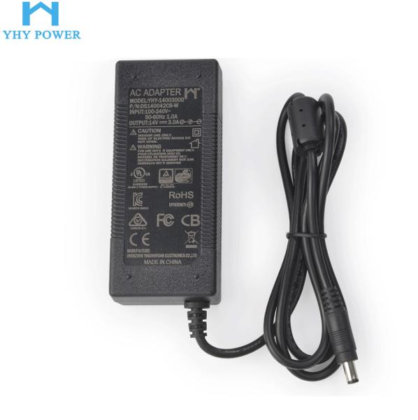 14V 2.5A Universal AC DC Power Adapter UL Certificate With 50000H Service Life