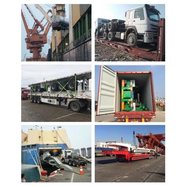2 Axle 3axle 40 60 Tons Side Wall Fence Cargo Semi Trailer with Tire Number 8.12.16