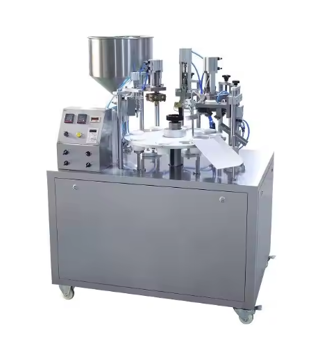 Relleno automático del tubo y ultrasonido de aislamiento de la máquina para el cosmético líquido de la loción poner crema