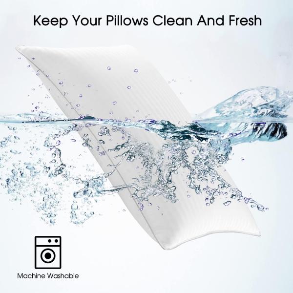 Memory Foam Home Decor Sofa Cushion 2 Pack King Size Bed Pillow for Sleeping 20x36 Inches