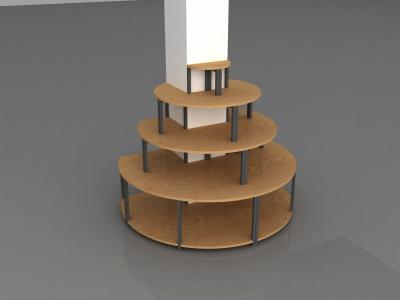 A loja de madeira do supermercado que arquiva o MDF da certificação do ISO embarca o ODM material do OEM