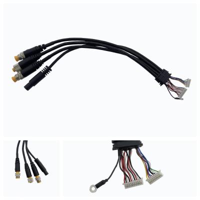 Customizado 8 PIN cabeça cablagem automóvel arnês com condutor de cobre para BMW