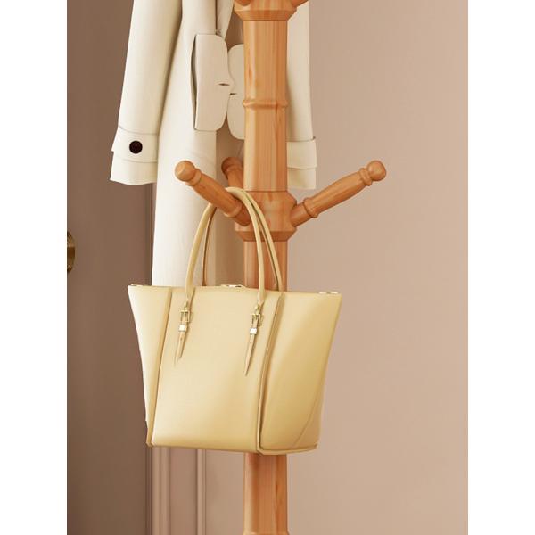 Customized Coat Rack Hanger Stand Pine Wooden Coat Tree For Bedroom