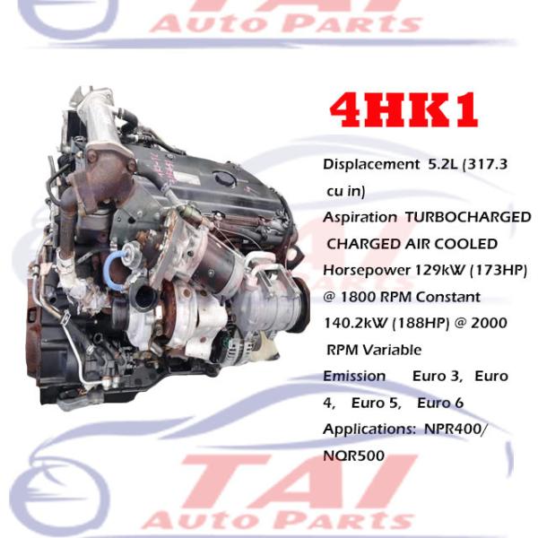 5.9L Motores japoneses usados 4JB1 4HF1 4HE1 4HK1 4HG1 4JA1 para ISUZU