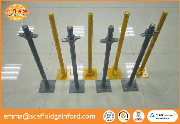 Painted 780mm  Q235 adjustable steel base jack hollow screw jack for Thailand ring lock scaffold projects