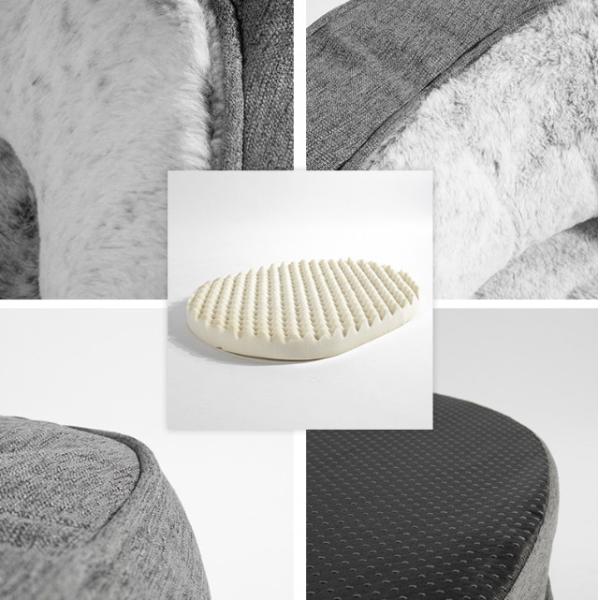 Круглая дополнительная большая кровать любимца для щенка и котенка с Выскальзывани-устойчивым дном